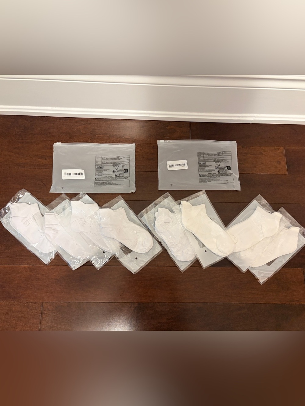 Kids White Cotton Socks - Eight Pairs - Brand New Condition with Tags and Bags